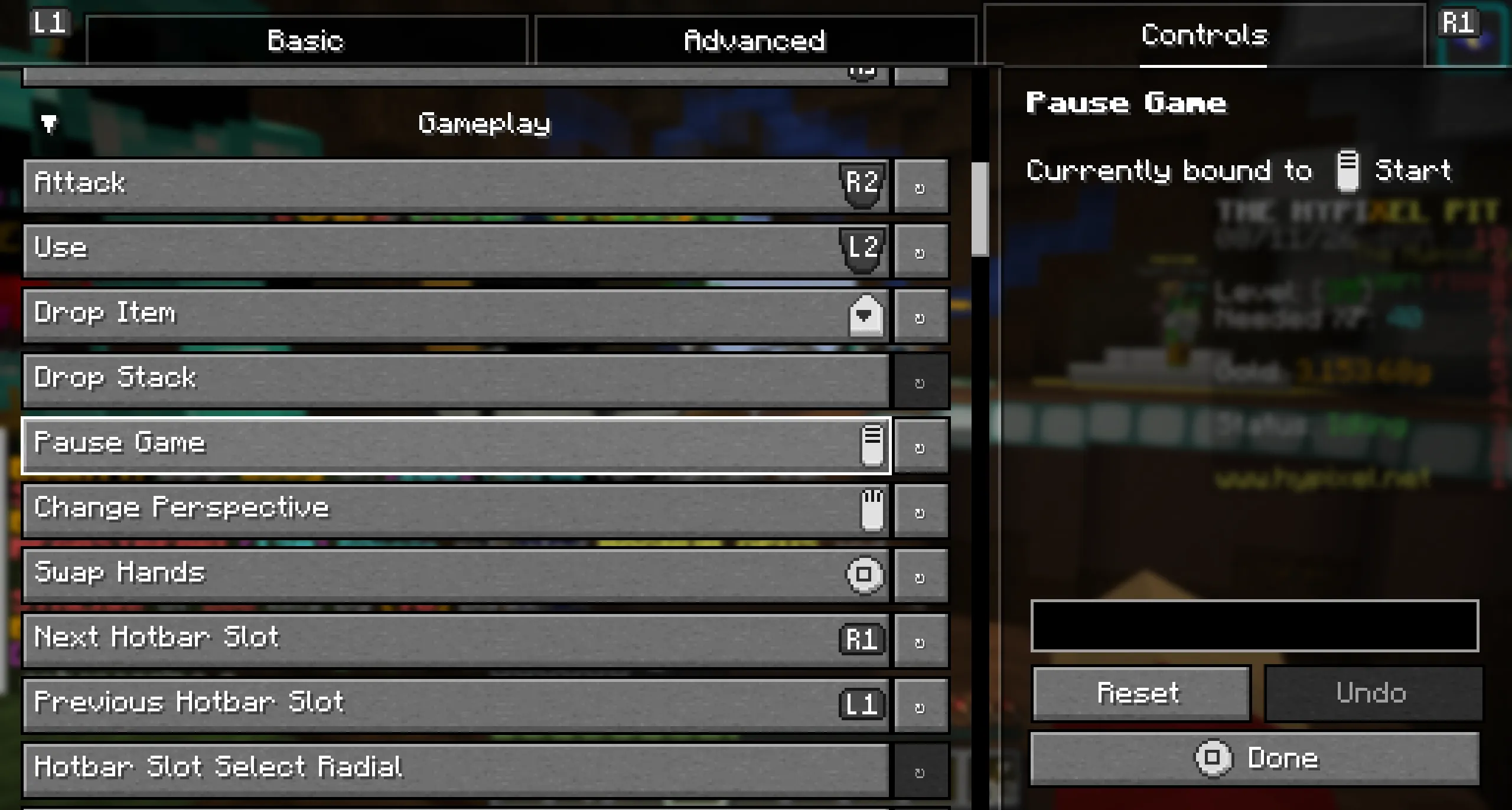 Controlify's controller binding screen